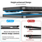 Height-enhanced wireless car charging mat with raised clearance for camera bulge