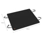 Car door protection cover mat with grab handles and tie straps, black