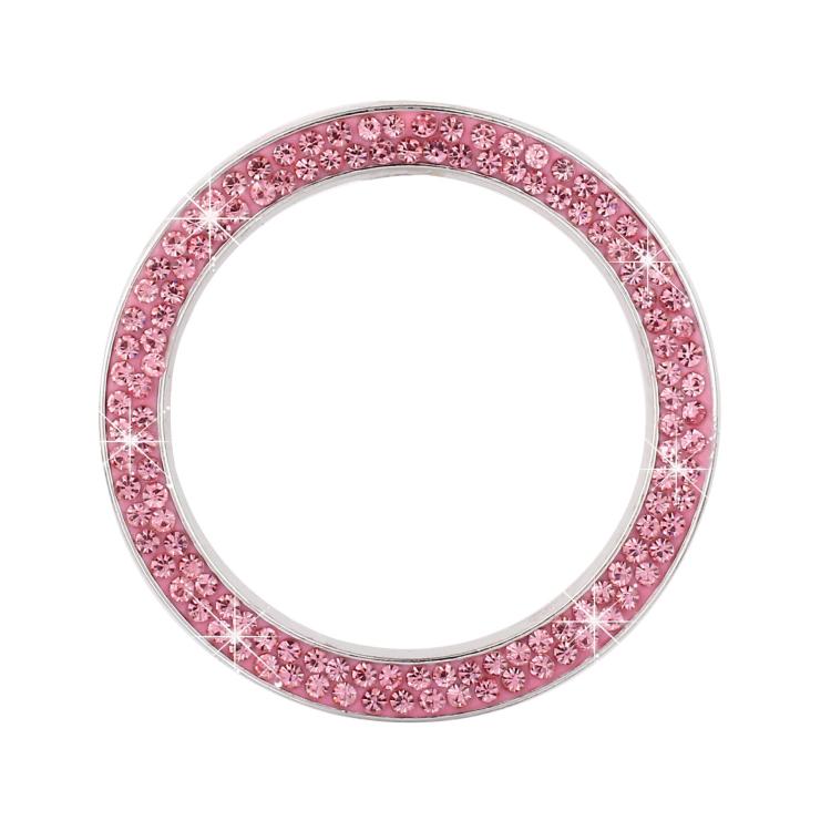 Car One-Touch Start Diamond-Embellished Trim Ring Sticker