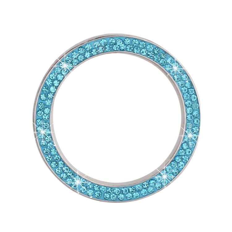 Car One-Touch Start Diamond-Embellished Trim Ring Sticker