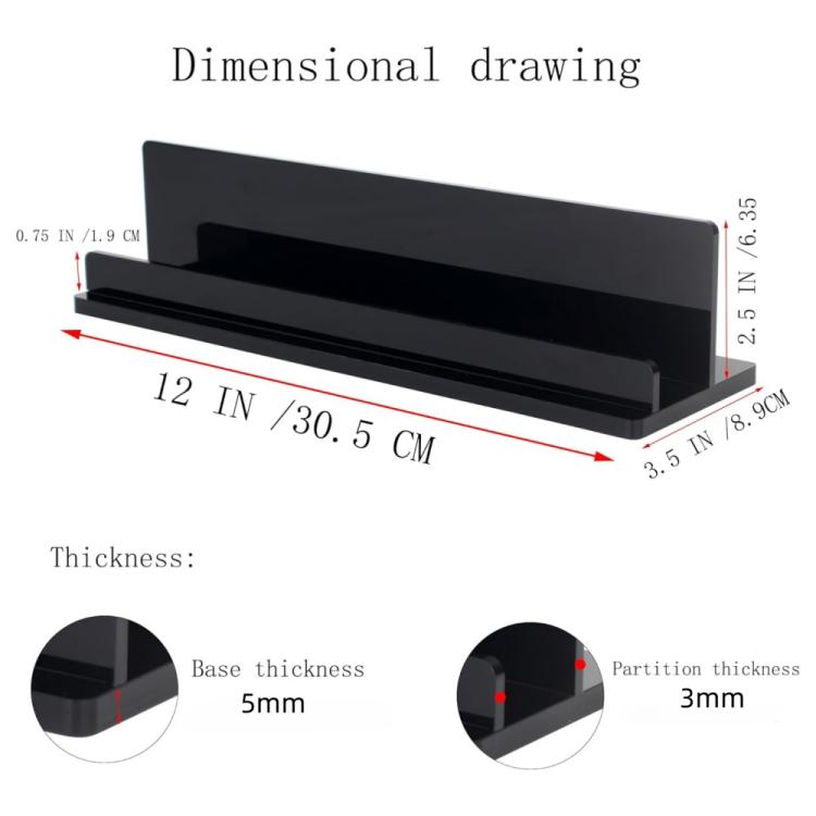 Acrylic Vinyl Record Display Storage Rack, YX213