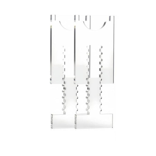 2pcs /Set Prevent Sliding Wall Damage Adjustable Acrylic Spacer Pads, 5 Slot, 6 Slot