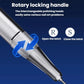 Rotary locking handle with textured grip and latch mechanism
