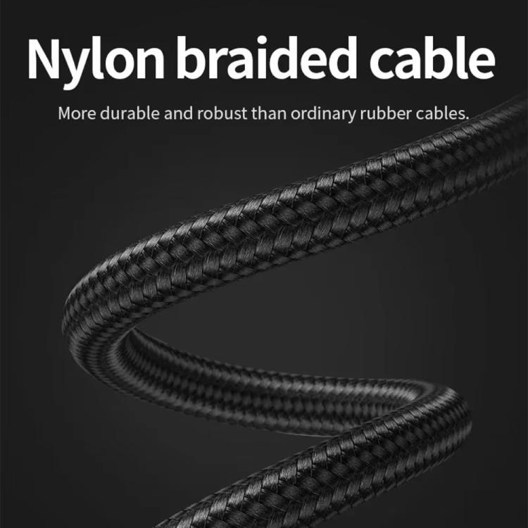 Black nylon braided power cable for wired nail grinder