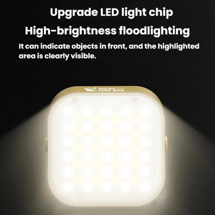Square frosted LED panel of yellow lantern, high-brightness glowing light