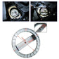 Fuel tank cap removal tool diagram showing ring and bar with measurement lines