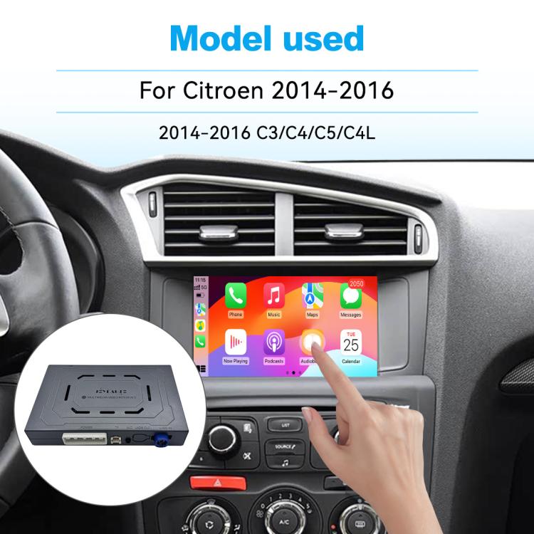 CarPlay Decoder Car Module For Citroen C3 / C4L / C4 / C5 2014-2016, WZPG-1 For Citroen
