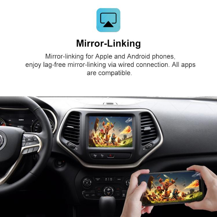 For Jeep 2014-2018 Wireless CarPlay/Android Module Decoder, WZJP-1