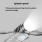 Portable LED mini flashlight with water splash near the front, waterproof ring design