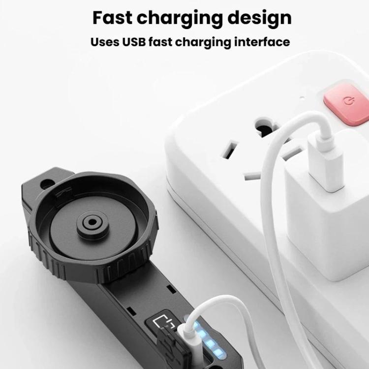 Bike tail light with USB charging cable and fast-charging port