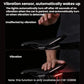 Bike taillight with red vertical light bar activated by vibration sensor