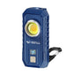Blue LED work flashlight with digital display and hanging hook