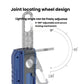 Blue LED flashlight with adjustable head angle and locking mechanism wheel