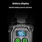 Black flashlight battery display showing 95% with green power indicators
