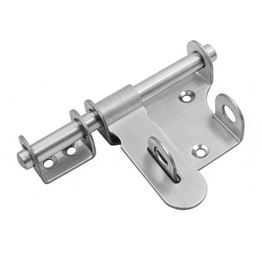 Surface-Mounted Stainless Steel Anti-Theft Door Bolt, 4-inch Brushed Steel, 6-inch Brushed Steel, 6-inch Glossy Black, 4-inch With Lock Brushed Steel, 6-inch With Lock Brushed Steel, 4-inch With Lock Antique Copper, 6-inch With Lock Antique Copper