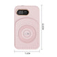 Pink portable rechargeable nail file with LCD panel and speed control dial, compact
