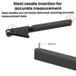 Bike chain checker tool with steel needle insert for accurate chain measurement