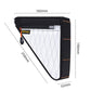 Waterproof bike triangle frame tool bag outline with white diamond-pattern panel and size marks