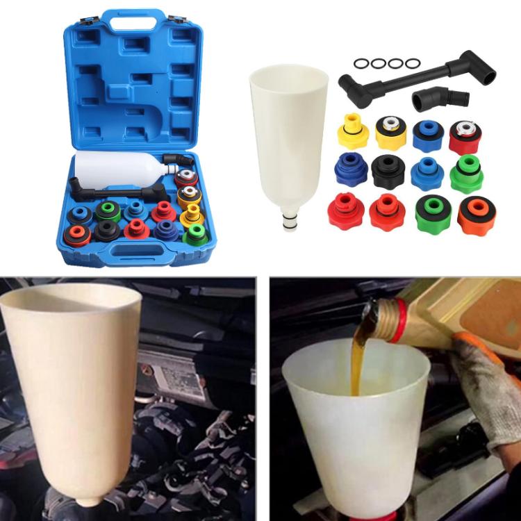 15pcs /Set Car Engine Oil Filling Funnel Set