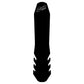 Black silicone frame protection pad with logo and wide slotted side pattern