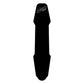 Black silicone bike frame protector pad with logo, smooth protective shape