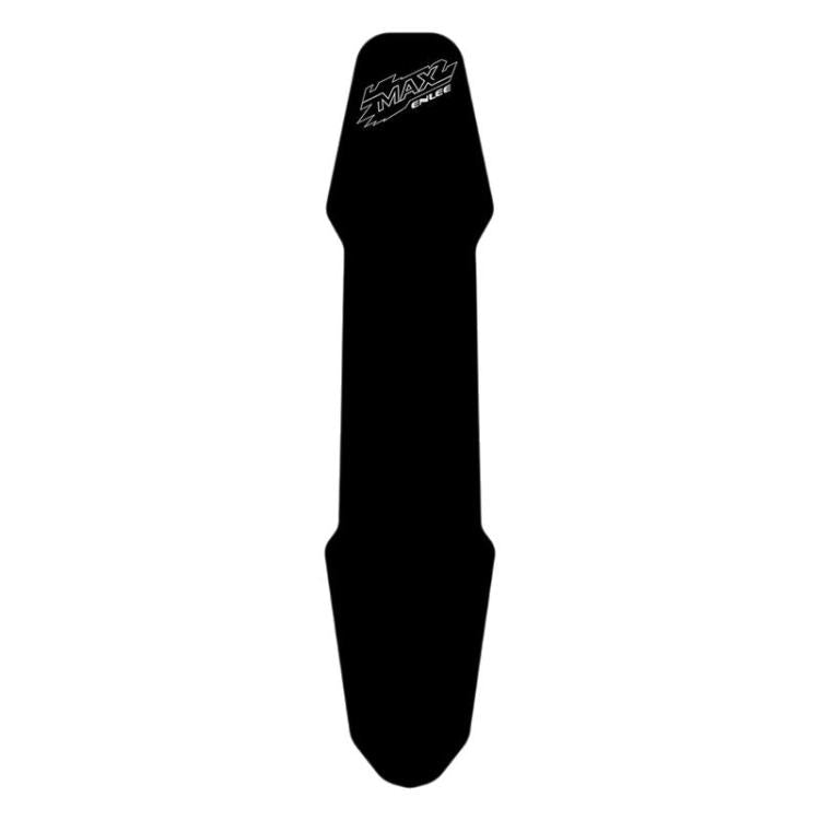 Black silicone bike frame protector pad with logo, smooth protective shape