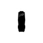 Black silicone frame protection pad with logo, rounded protective ends