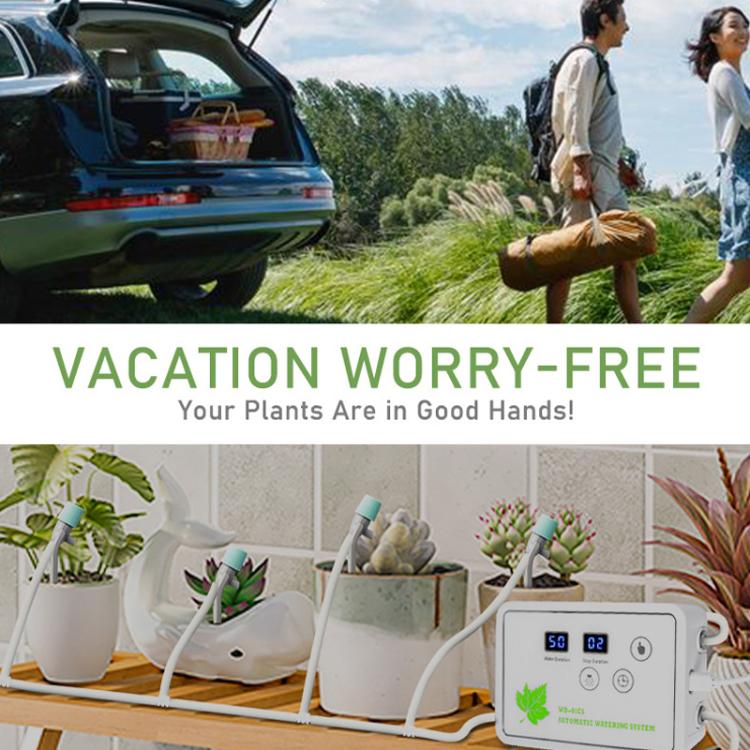 WD-01CS Adjustable Drip Arrow App-Controlled Watering Device Automatic Timed Irrigation Tool, USB, US Plug, UK Plug
