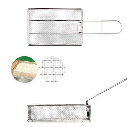 COOL CAMP camping stainless steel foldable strainer basket with wire mesh frame