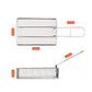 COOL CAMP stainless steel foldable strainer basket dimensions with handle and mesh