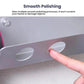 Smooth-finish wall mount hair dryer holder plate with rounded diffuser cutouts.