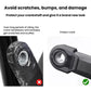 Bike crank protector sleeve protecting crankshaft on black crank arm