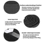 Black bicycle handlebar tape diagram showing outer texture and inner padding layers