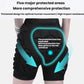 Black padded hip protection shorts showing multiple protected areas with molded panels