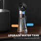 Electric ear cleaner device with clear dual water tank and nozzle cap