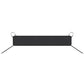 Black windshield wiper dust cover with loop straps on both ends