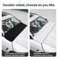 Double-sided windshield wiper dust cover, black side and lighter coating side