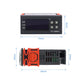 STC-8080A+ Digital Temperature Controller for Refrigeration with Defrost Function & Alarm, for Cold Room, Commercial Freezer, STC-8080A+ 220V
