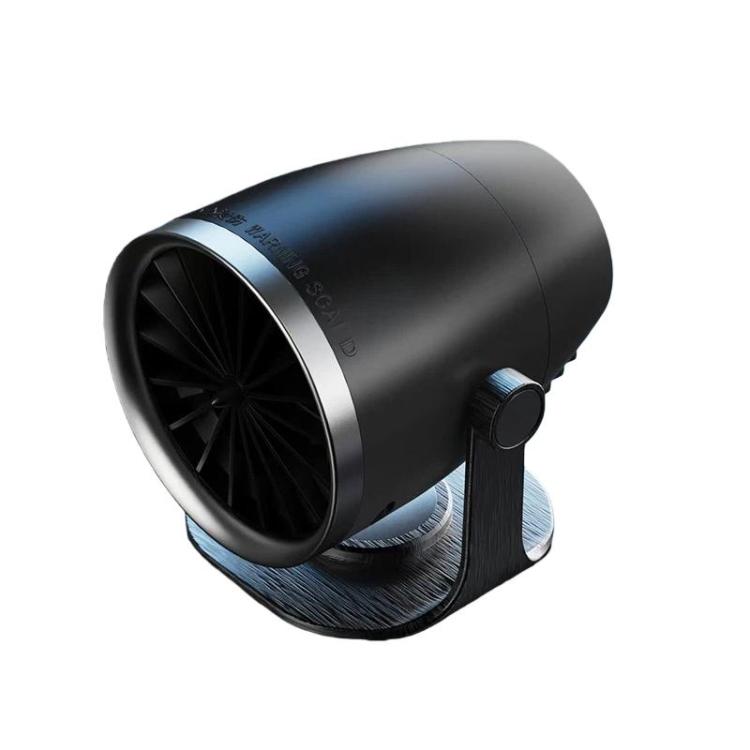 Black vehicle-mounted heater with fan outlet and adjustable stand