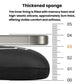 Black bike saddle cover with thick cushioned padding layer detail