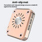 Nail dust collector with anti-slip mat base and corner mounting screws