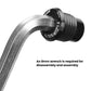 Black threaded mounting bolt/cap with engraved end markings