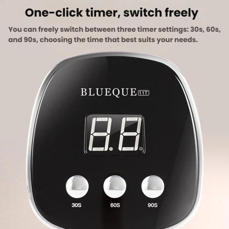 Nail LED curing lamp front control panel with digital timer display and three buttons