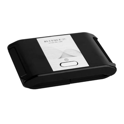 Folding LED nail curing lamp, black portable design with display and power button