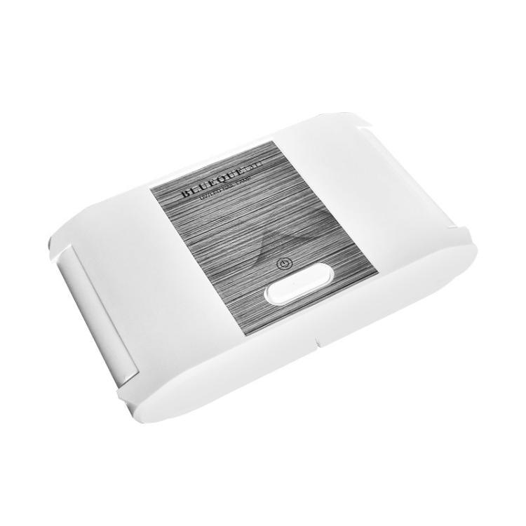 Folding LED nail curing lamp, white portable design with display and power button