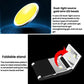 Foldable LED nail curing lamp with glowing LED light panel and base stand
