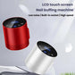 Electric nail buffing machine with red and white housings and LCD touch panel