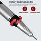 Rotary locking handpiece with latch mechanism and connector pin for nail polisher