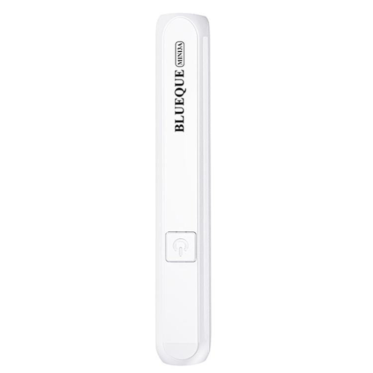 White handheld nail curing LED lamp with single-nail tip and side control button
