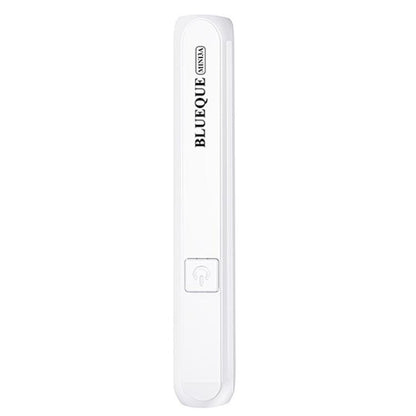 White handheld nail curing LED lamp with single-nail tip and side control button
